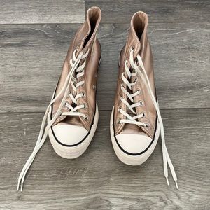 CONVERSE ⭐️ Platform Rosegold 71/2 W 51/2 M